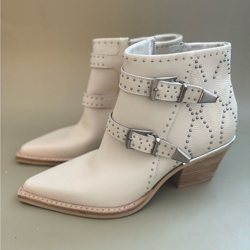 Dolce Vita Booties 8.5 | NEW* no box | dual buckles, diamond stitching |
